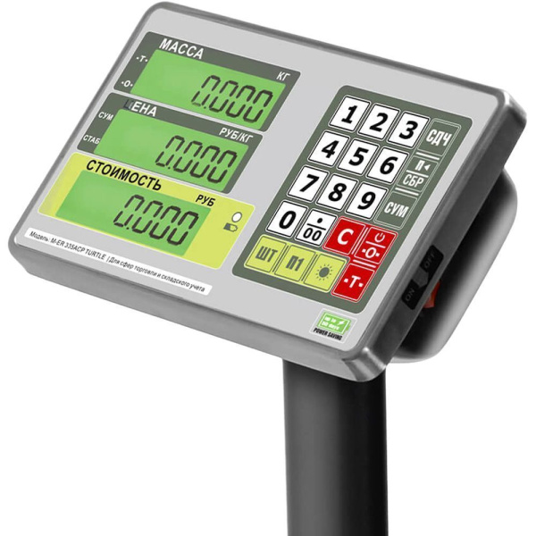 Весы товарные напольные M-ER 335ACPU-60.10/20 LCD "TURTLE"