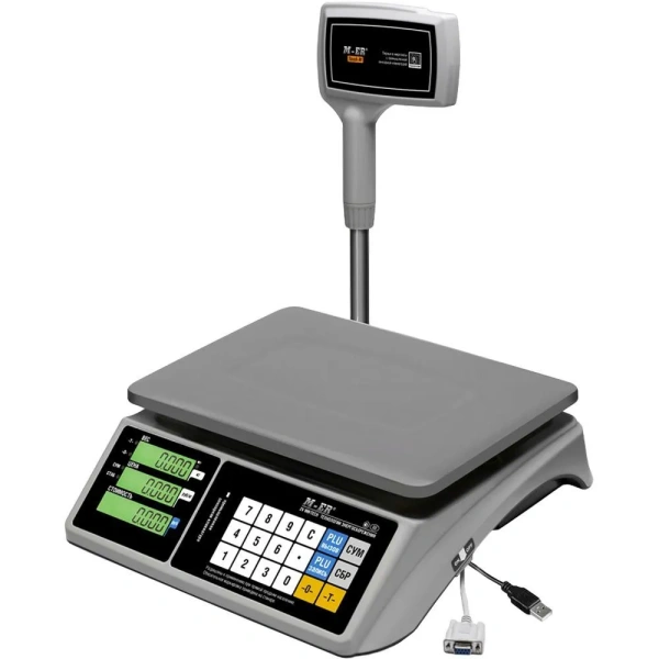 Весы торговыеM-ER 328ACPX-32.5 LCD "TOUCH-M" c RS 232 и USB