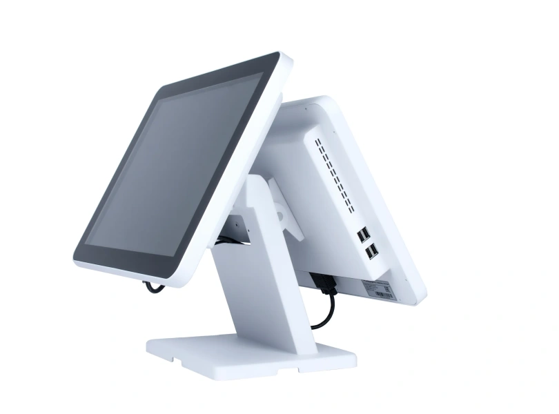 Сенсорный моноблок POScenter Atlas (15", PCAP,J4125,RAM 8Gb,SSDM2 128Gb, 8U-2C-L-H-V, MSR) БЕЛЫЙ S-90