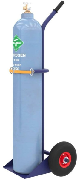 Тележка двухколесная с одной ручкой для перевозки одного баллона ГБР 1