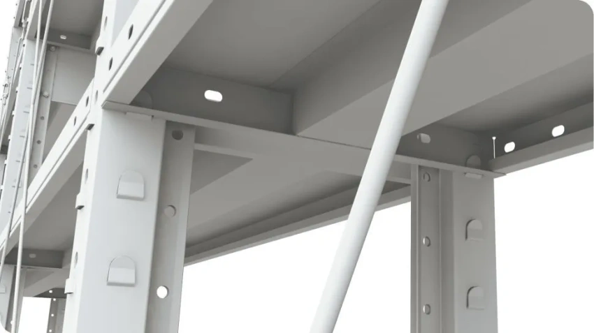 Стеллажи металлические для гаража (нагрузка на полку 120 кг) 8 полок