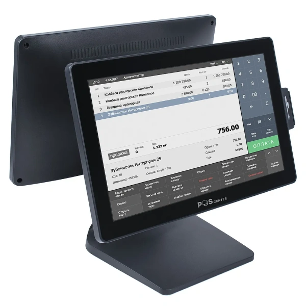 Сенсорный моноблок POSCenter POS-A1 (15,6", P-CAP, RK3568, 4Gb/64Gb, WiFi, BT, MSR) Android 11