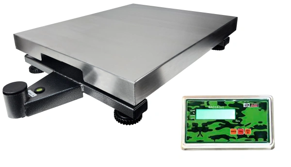 Весы товарные напольные МИДЛ МП 600 ВЖА Ф-3 (100/200, 600х800, нерж.) «Красная армия авто»