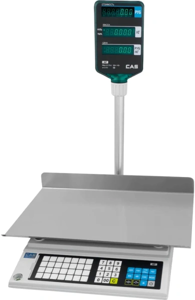 Весы торговые электронные CAS AP-1 (30ЕХ Big Tr.) (255х440)