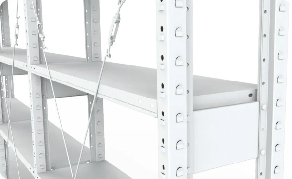 Стеллажи металлические для гаража (нагрузка на полку 120 кг) 8 полок