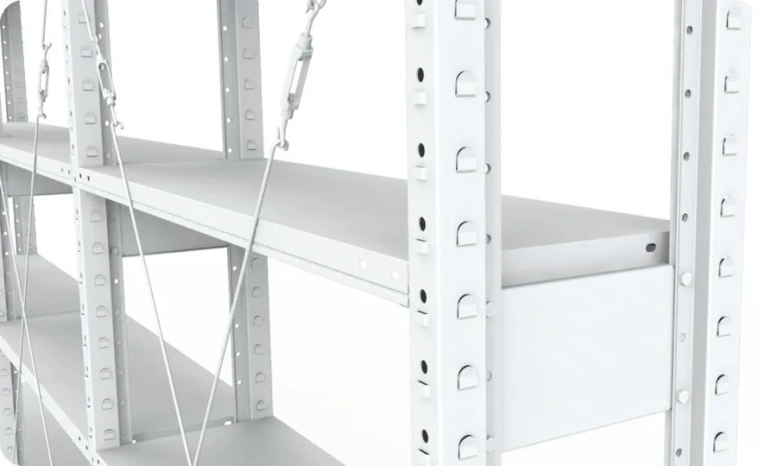 Стеллажи металлические для гаража (нагрузка на полку 120 кг) 8 полок