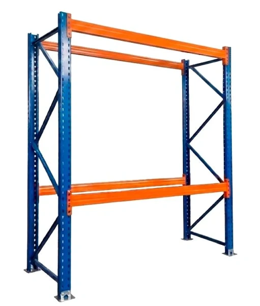 Стеллаж производственный 4000х2700х1050 мм (нагрузка на уровень 2000 кг, сталь) 2 уровня