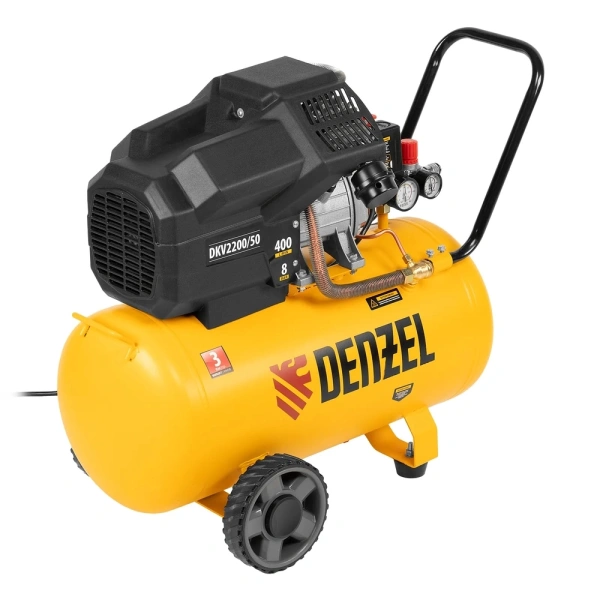 Компрессор воздушный Denzel DKV2200/50, 58083