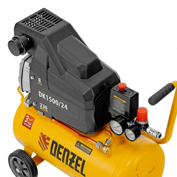 Компрессор воздушный Denzel DK1500/24, 58063